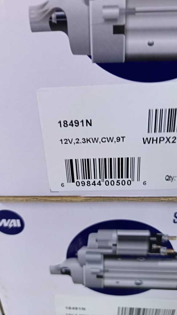 STARTER MOTOR 12V 9T