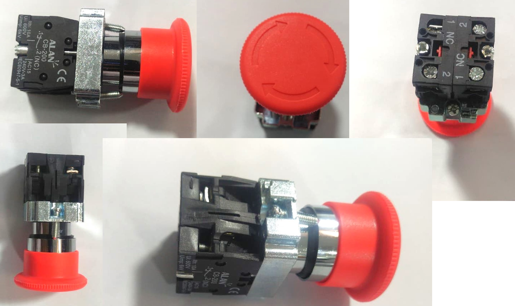 EMERGENCY STOP SWITCH DOUBLE NC