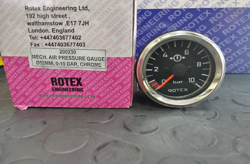 MECH AIR PRESURE GUAGE,10 BAR