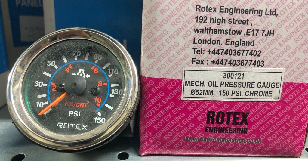 MECH OIL PRESSURE GUAGE 150 PSI