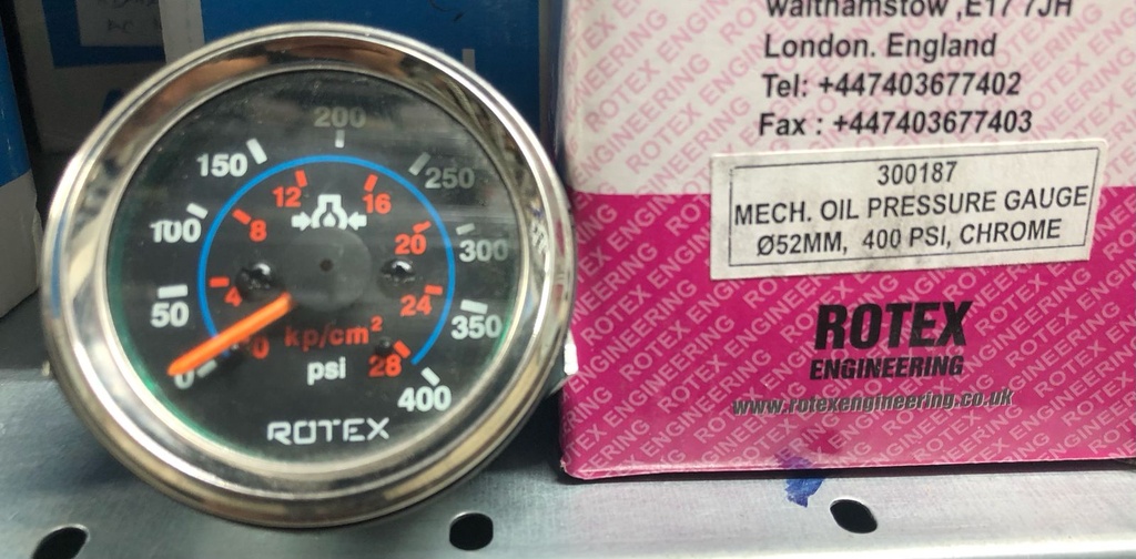 MECH OIL PRESSURE GUAGE 400 PSI