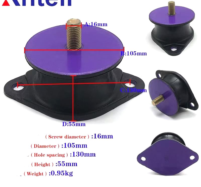 MOUNTING 2 HOLE M16 127X55MM