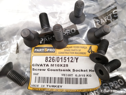 [PT826/01512] SCREW M10X25MM C/SUNK SOCKET HEAD